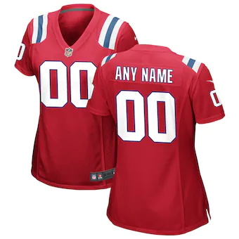 womens nike red new england patriots alternate custom jerse